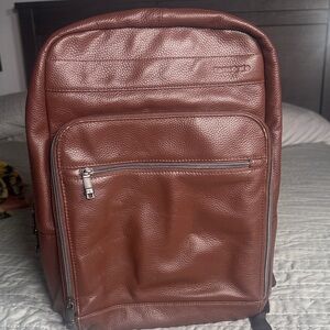 Samsonite Chestnut Leather Backpack